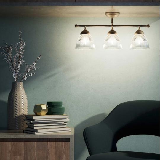 rusztikus country mediterran menynezeti lampa patinas antikolt rez vintage uvegburas harom izzos konyha folyoso nappali vilagitas.jpg